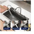 Smart Kitchen Sink Waterfall with Dishwasher and Faucet - 2