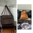 Jeep Textured PU/Split Leather Men's Vertical Crossbody Bag - 1