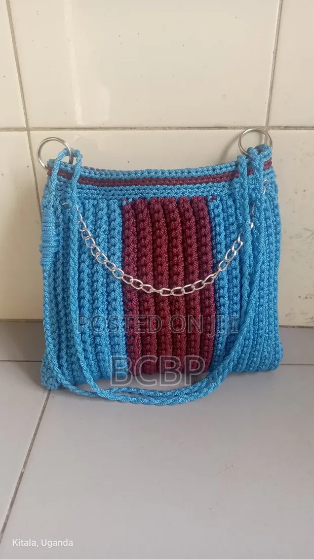 Handmade Crochet Crossbody Bag - 1