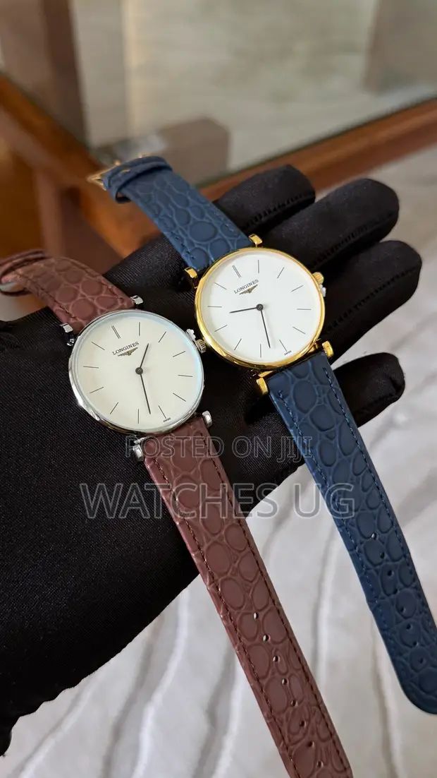 Longines Round Leather Strap Watches for Ladies - 1