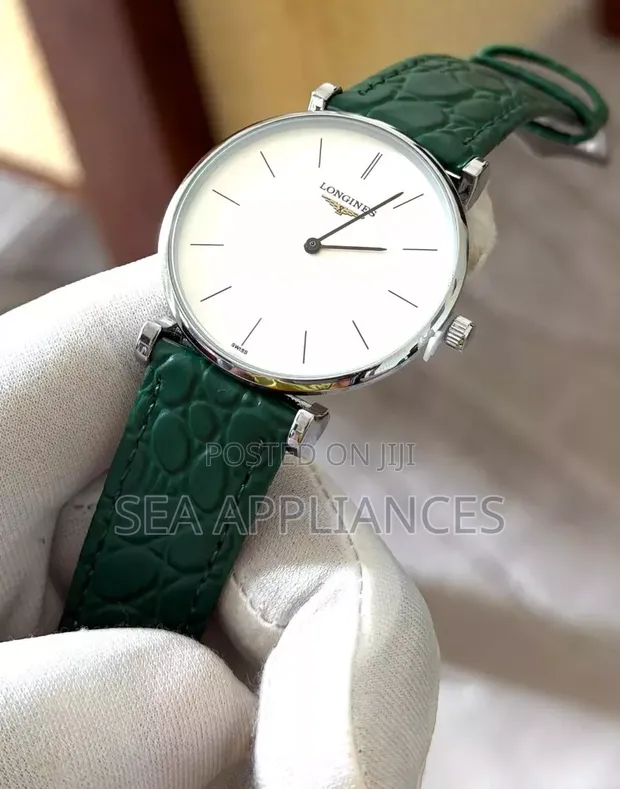 Casio Watch - White Face, Green Stripes - 1