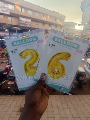 17-Inch Gold Foil Number Balloon