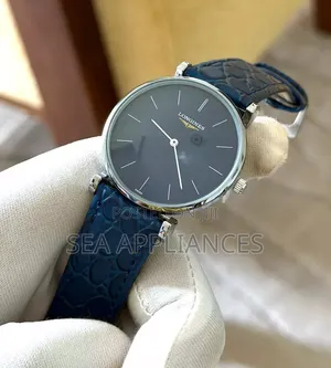 Longines Watch - Dark Blue Stripes