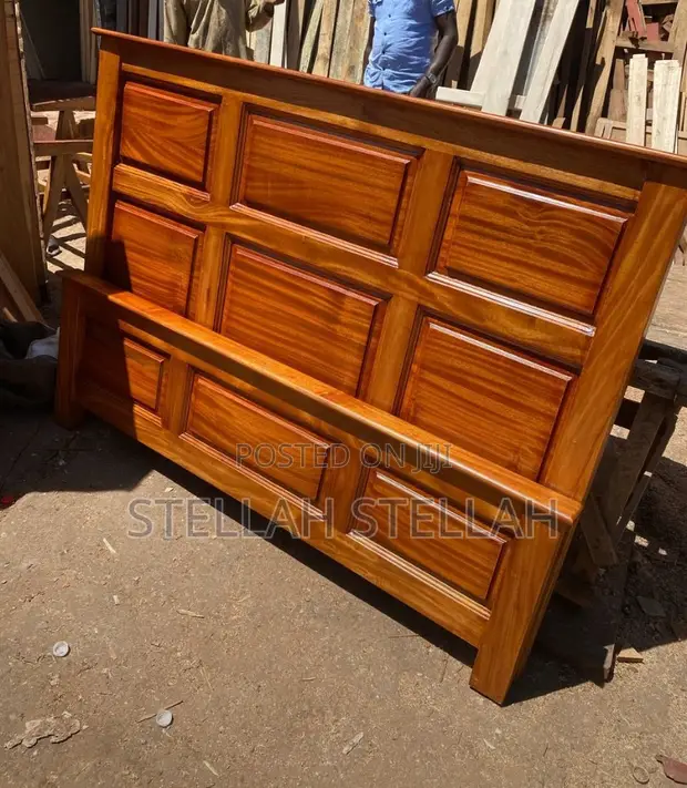 Solid Mvule 5x6 Bed Frame - 3 Months Old - 1