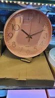 Pink Wall Clock with Rose-Gold Numbers - 4