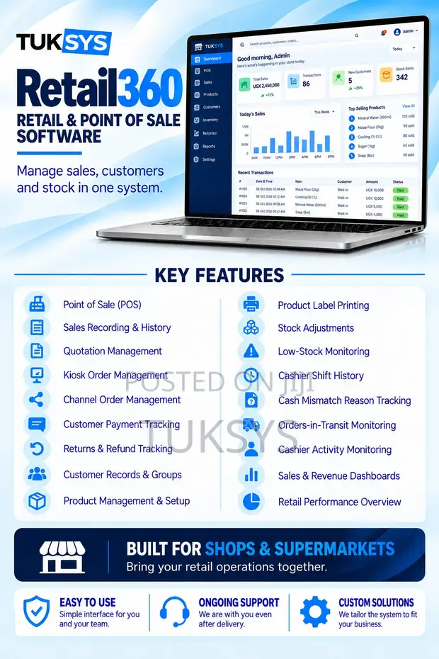 Tuksys Retail360 POS & Inventory Management Software - 1