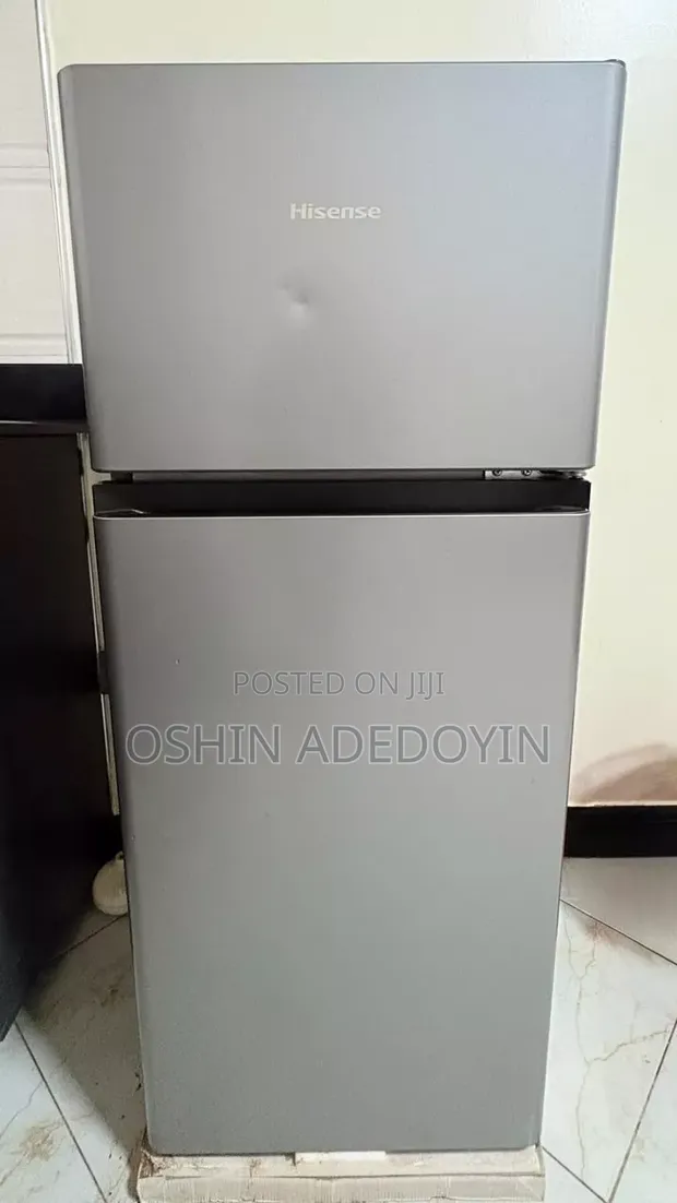 Hisense Double Door Refrigerator - Silver - 1