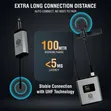 Wireless Headset Microphone/Lavalier Mic with Transmitter - 4