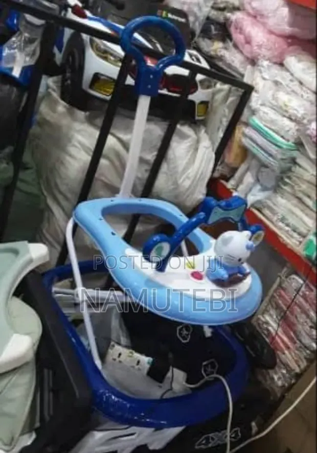 Musical Baby Walker with Parent Push Handle - 1