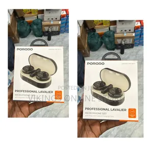 Porodo Professional Wireless Lavalier Microphone Set (PD-WMDMIC-BK)