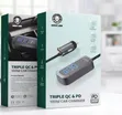 Green Lion Triple QC & PD 100W Car Charger - 2