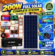 200W Complete Solar Kit with 12V 120Ah Battery & 500W Inverter - 1