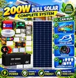 200W Complete Solar Kit with 12V 120Ah Battery & 500W Inverter - 2