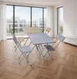Foldable Wooden Table and 2 Chairs - 1