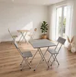 Foldable Wooden Table and 2 Chairs - 2