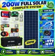 200W Solar Kit with 500W Inverter & Installation Materials - 2