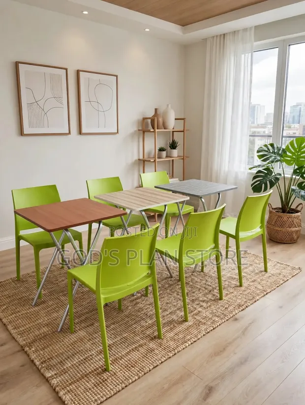 Foldable Wooden Dining Table and Chairs Set (2 Seater) - 1