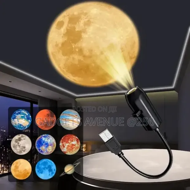 USB Planet Galaxy Projector Night Light - 1