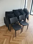 Brand New Light Zebra Back Plastic Chairs - 2