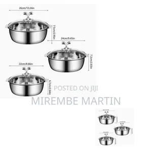 Stainless Steel Hot Pot with Glass Lid