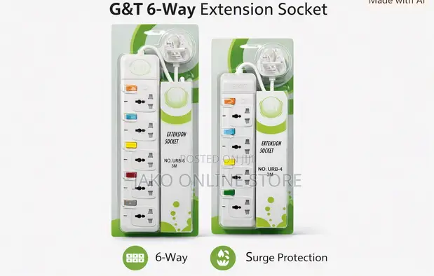 G&T Extension Socket URB-6 (6-Way) - 1