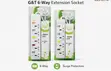 G&T Extension Socket URB-6 (6-Way) - 1