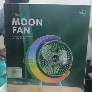 Portable Desktop Fan with RGB Lighting
