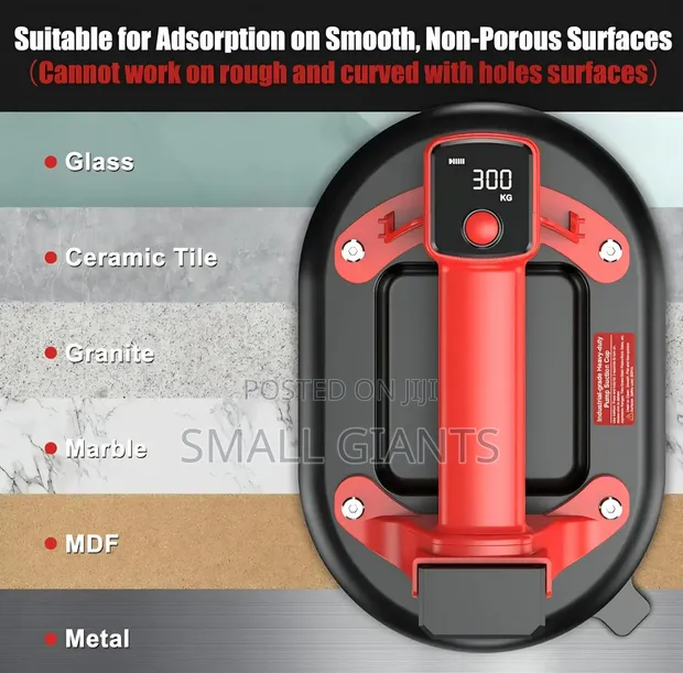 Heavy-Duty Electric Vacuum Suction Cup Lifter (662lbs) - 1
