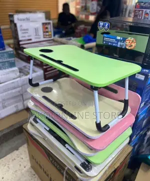 Portable Folding Laptop Table with Cup Holder
