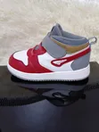 Jordan Grey & Red Sneakers - Size 28 - 3