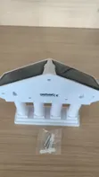 Solar Motion Sensor Wall Light - 4 Pillar Warm White LED - 3