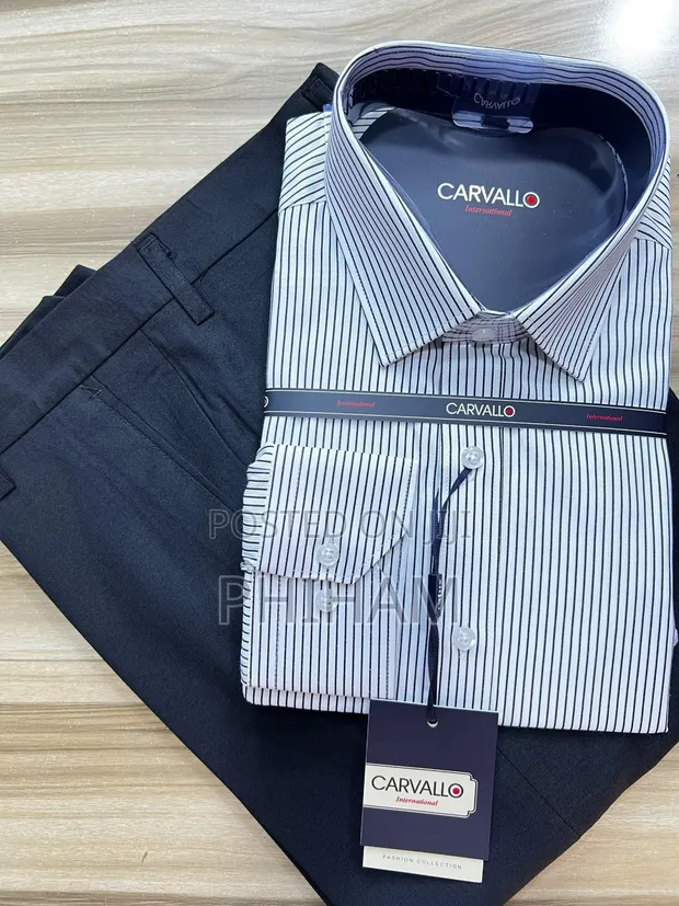 Men's Striped Designer Formal Shirt - 1