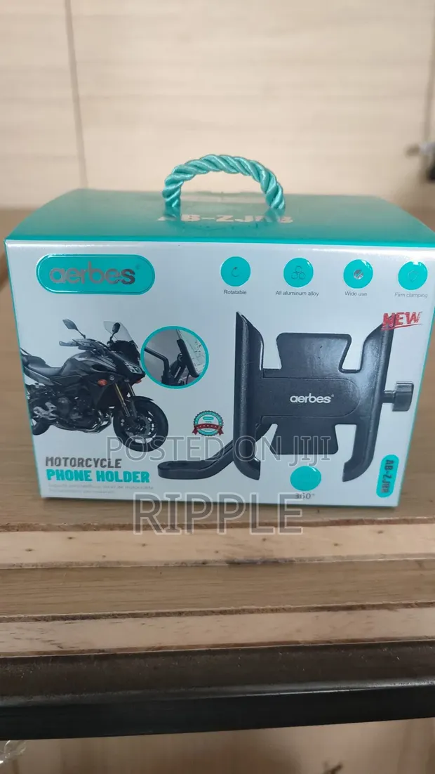 Aerbes AB-ZJ88 360° Rotating Motorcycle Phone Holder - 1