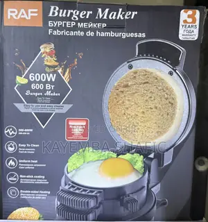 Brand New RAF Electric Burger & Breakfast Sandwich Maker 600W