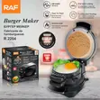 Brand New RAF Electric Burger & Breakfast Sandwich Maker 600W - 2