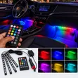 Aerbes AB-6338 LED RGB Car Interior Atmosphere Lights with Remote - 3