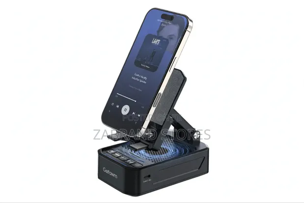 Gafowm F31 Cell Phone Stand with Wireless Induction Speaker - 1