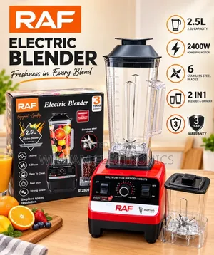 Raf 2.5L Stainless Steel Blender & Grinder 2400W