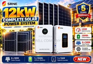 10kWh 48V SRNE Rising Energy Hybrid Solar System Kit
