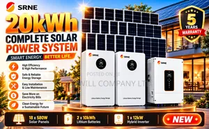 20kWh 48V Hybrid Solar System with Lithium Battery & Deye Inverter