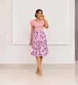 Flora Smocked Midi Dress - 2