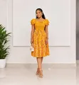 Flora Smocked Midi Dress - 5