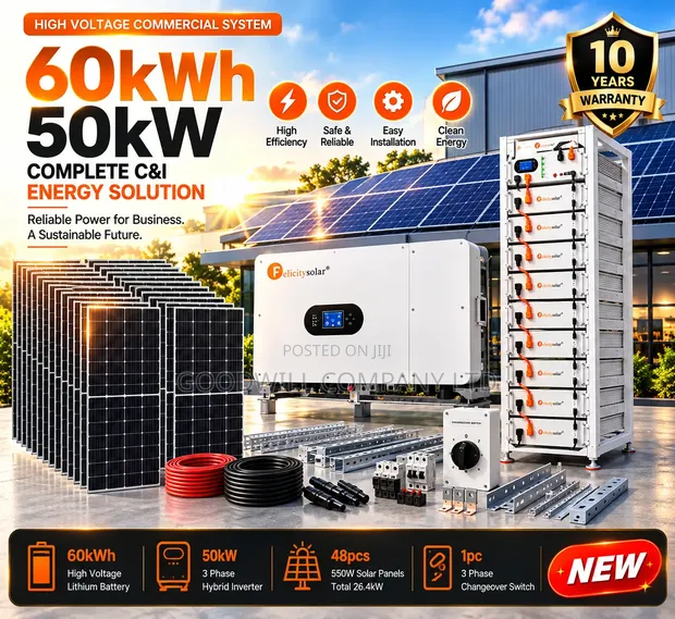 Felicity 60kWh & 50kVA Hybrid Solar System - 1