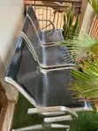 Used Waiting Chair - Blue - 2