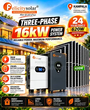Felicity 25kWh 16kVA 3-Phase Hybrid Solar System Kit