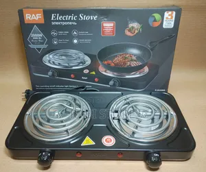 RAF Electric Stove Double-Burner Hot Plate Cooker