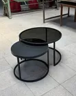 Classic Nesting Coffee Tables - Black - 2