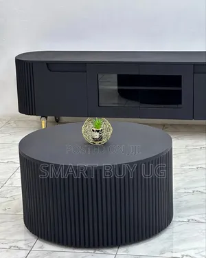 Classic Round Center Table - Black Matte