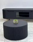 Classic Round Center Table - Black Matte - 2