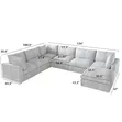 7-Seater U-Shaped Sofas in Any Colour - 2